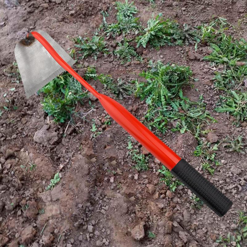 Steel Hardened Hoe Handheld Weeding Rake Planting VegetablesTrenching 11cm