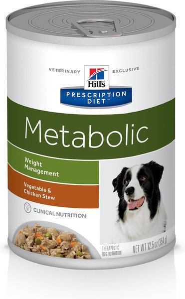 Hill's Prescription Diet Metabolic Weight Management Vegetable and Chicken Stew Canned Dog Food