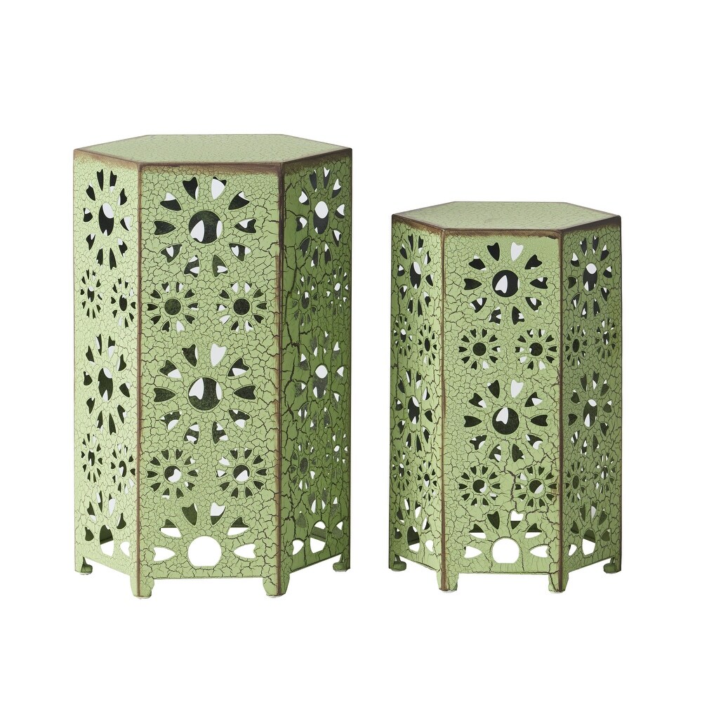 Eliana Outdoor 12 inch and 14 inch Nested Side Table Set by Christopher Knight Home