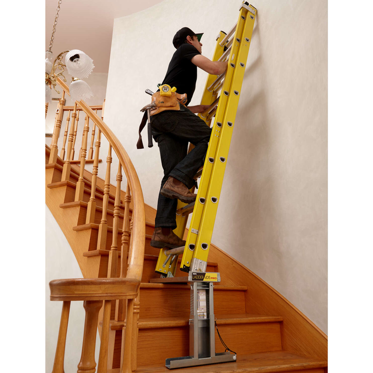 Ideal Security Ladder-Aide Pro Steel Silver Ladder Leveler 1 pk