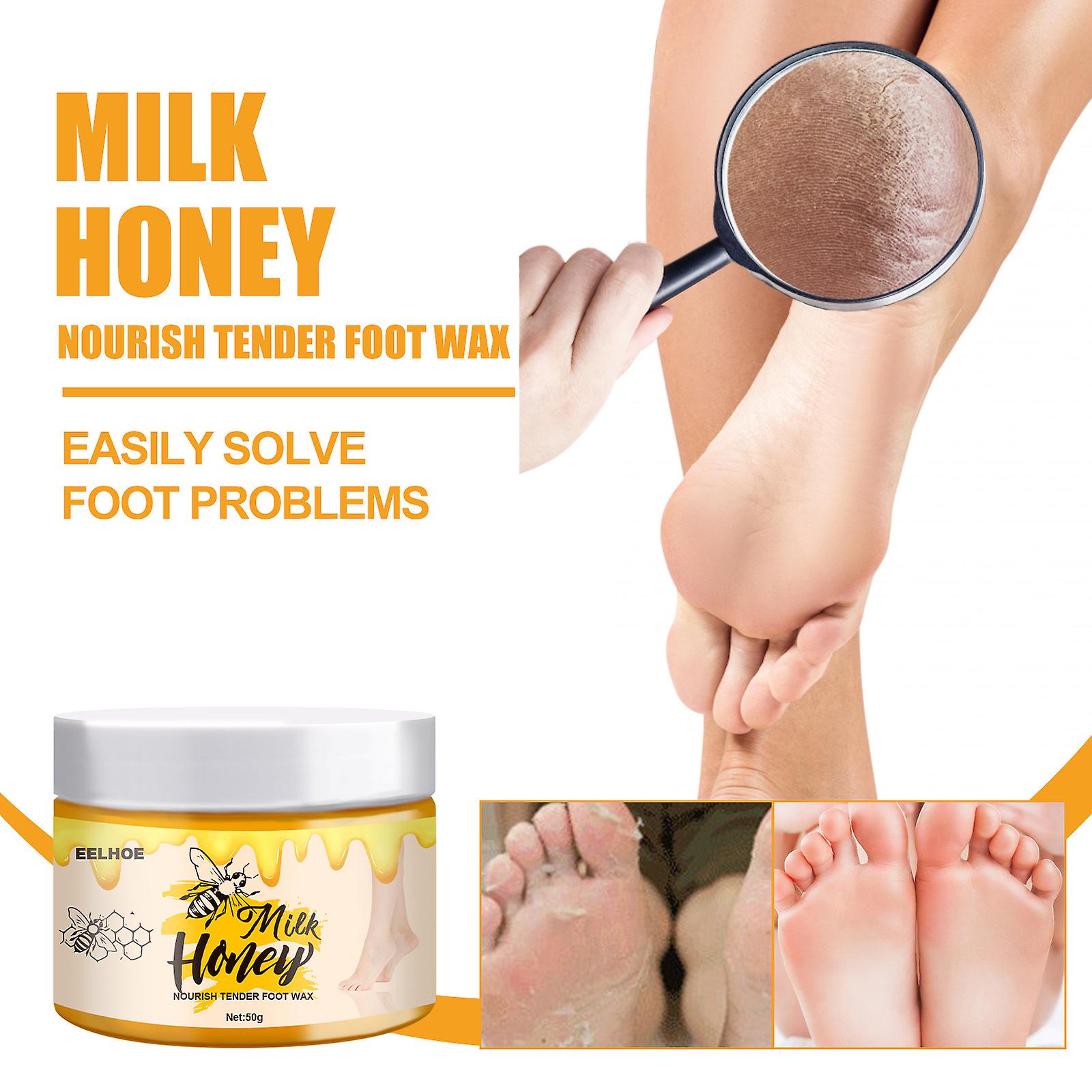 Foot Care Foot Wax Milk Honey Dead Skin Calluses Tender Feet Foot Exfoliation Foot Mask