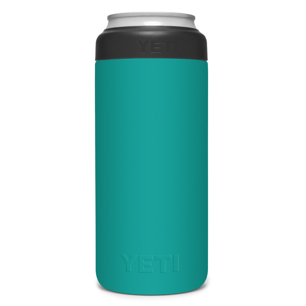 Yeti Rambler Colster Slim Can Insulator 12oz， Aquifer Blue