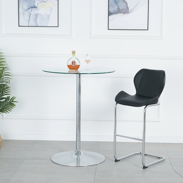 Bar Chair Modern Design with Metal Legs，Set of 4 ，Soft and Comfortable Easy to Assemble for Dining and Kitchen