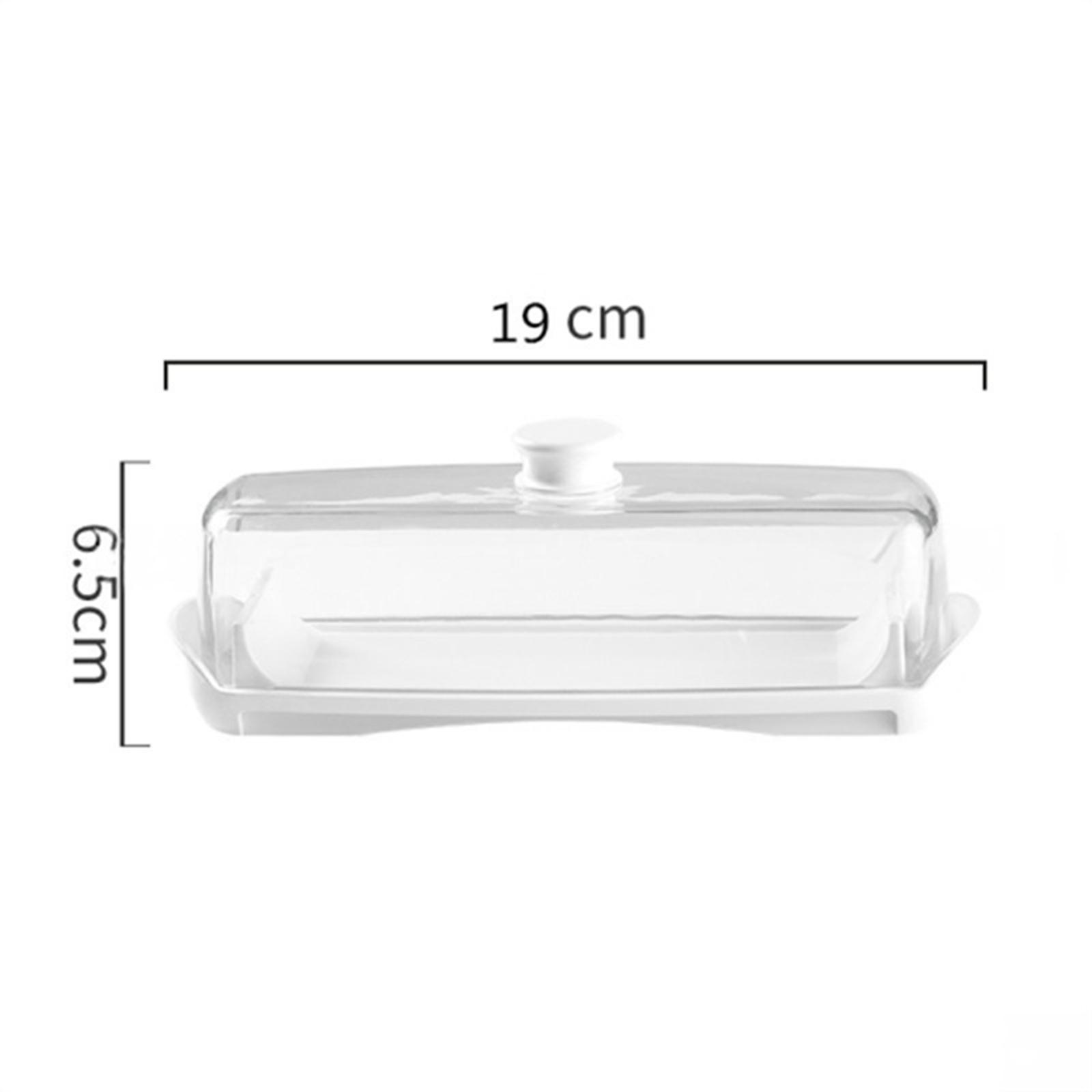 Household Butter Dish with Covers Kitchen Accessory Large Capacity Sealing Dish Clear