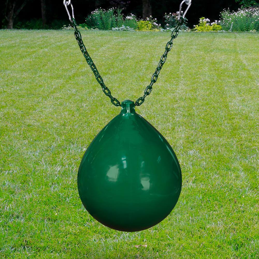 Gorilla Playsets Green Buoy Ball with Chain and Spring Clips 04-0011-G