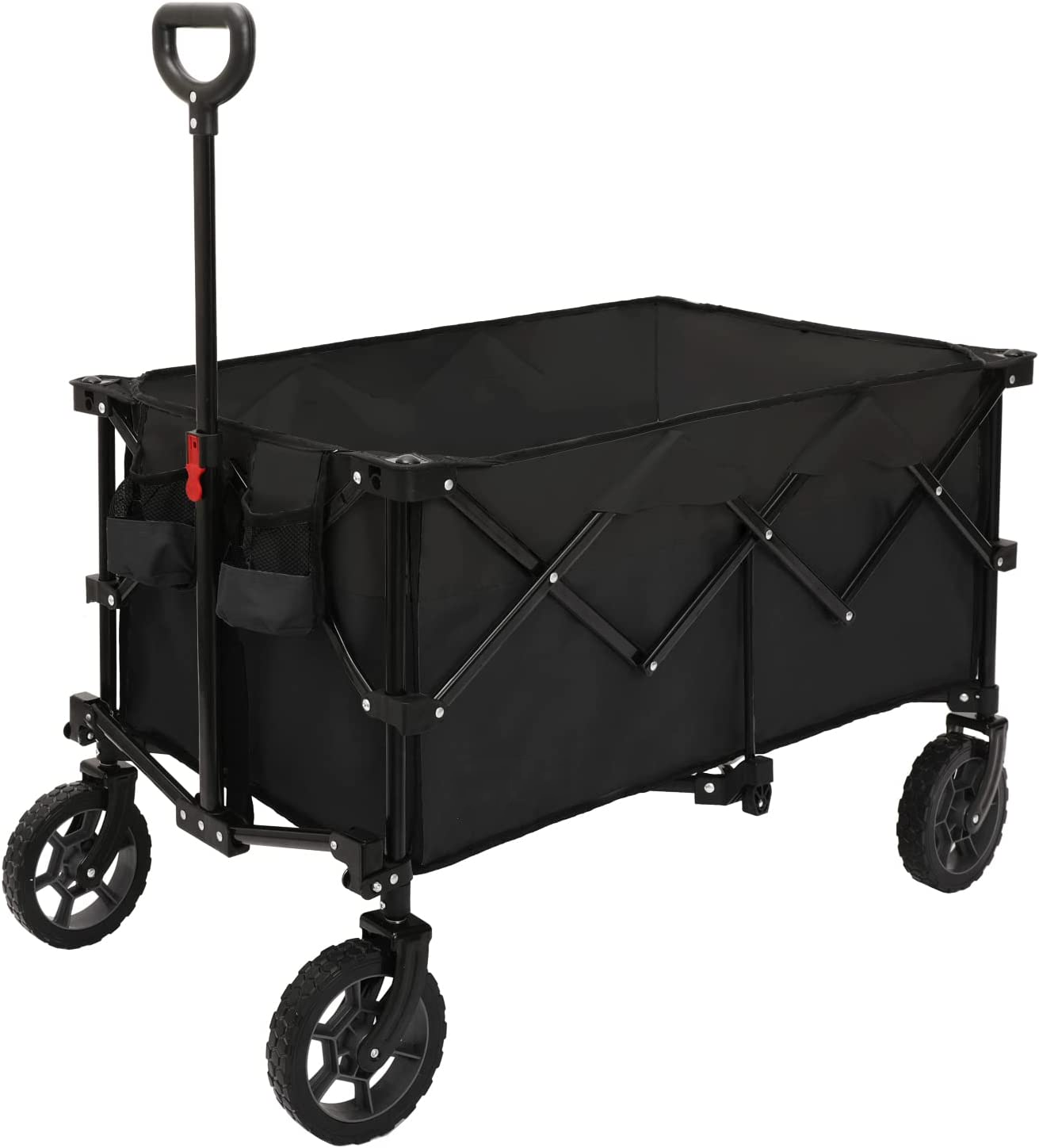 Collapsible Outdoor Utility Wagon with All-Terrain Beach Wheels