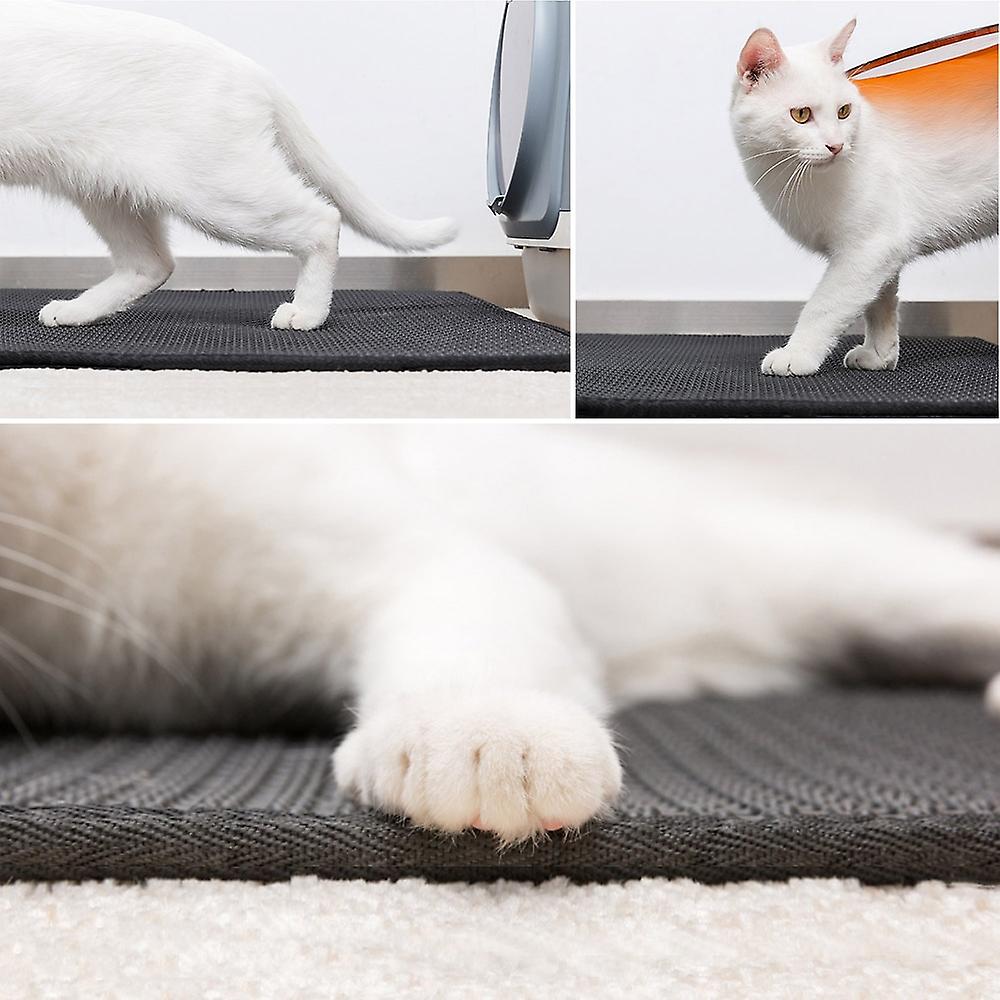 Waterproof Pet Cat Litter Mat Single Layer Cat Litter Bed Pads Trapping Litter Mat Pet Non-slip Product For Cats House Clean