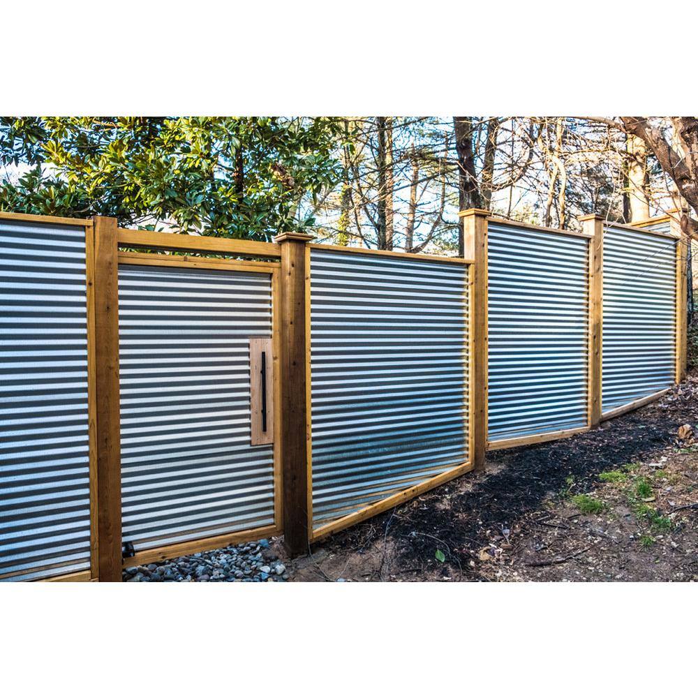 Gibraltar Building Products 8 ft. Corrugated Galvanized Steel 31-Gauge Roof Panel 13513