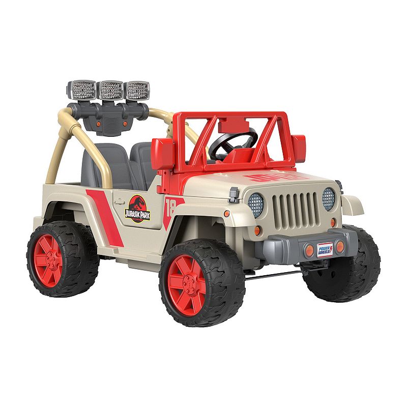 Power Wheels Jurassic Park Jeep Wrangler Battery-Powered Ride-On Vehicle by Fisher-Price