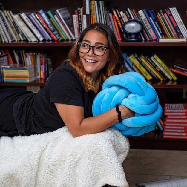 Cuddle Ball Sensory Pillow Blue