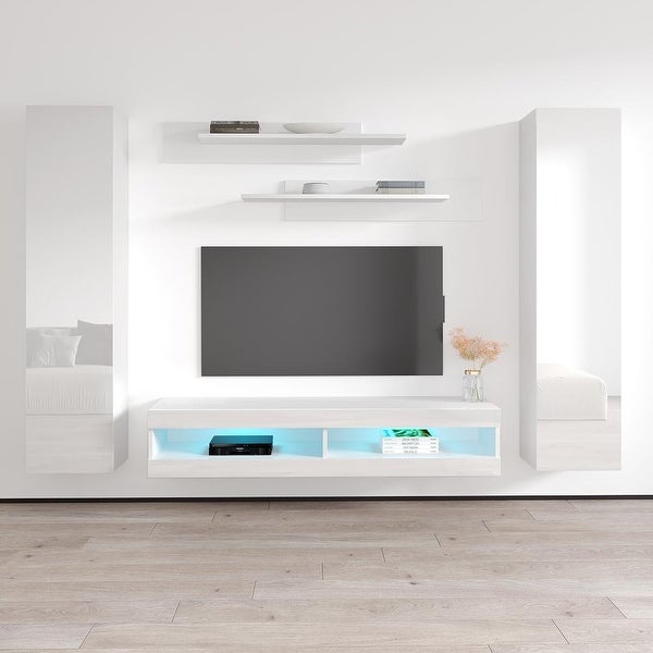 Fly AB1 34TV Wall Mounted Floating Modern Entertainment Center