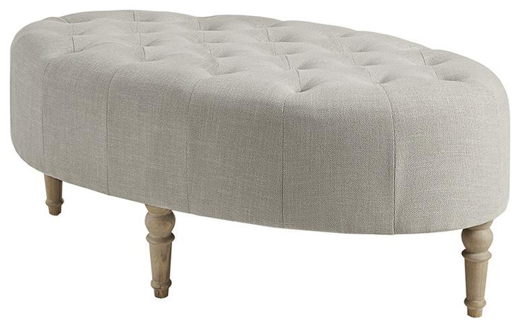 Clara Accent Ottoman   Traditional   Footstools And Ottomans   by Olliix  Houzz