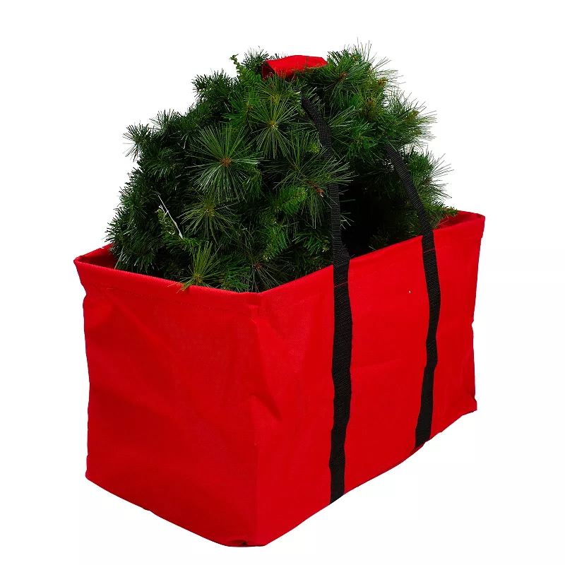 22 Red Collapsible Multi-Purpose Christmas Storage Bag with Carrying Handles