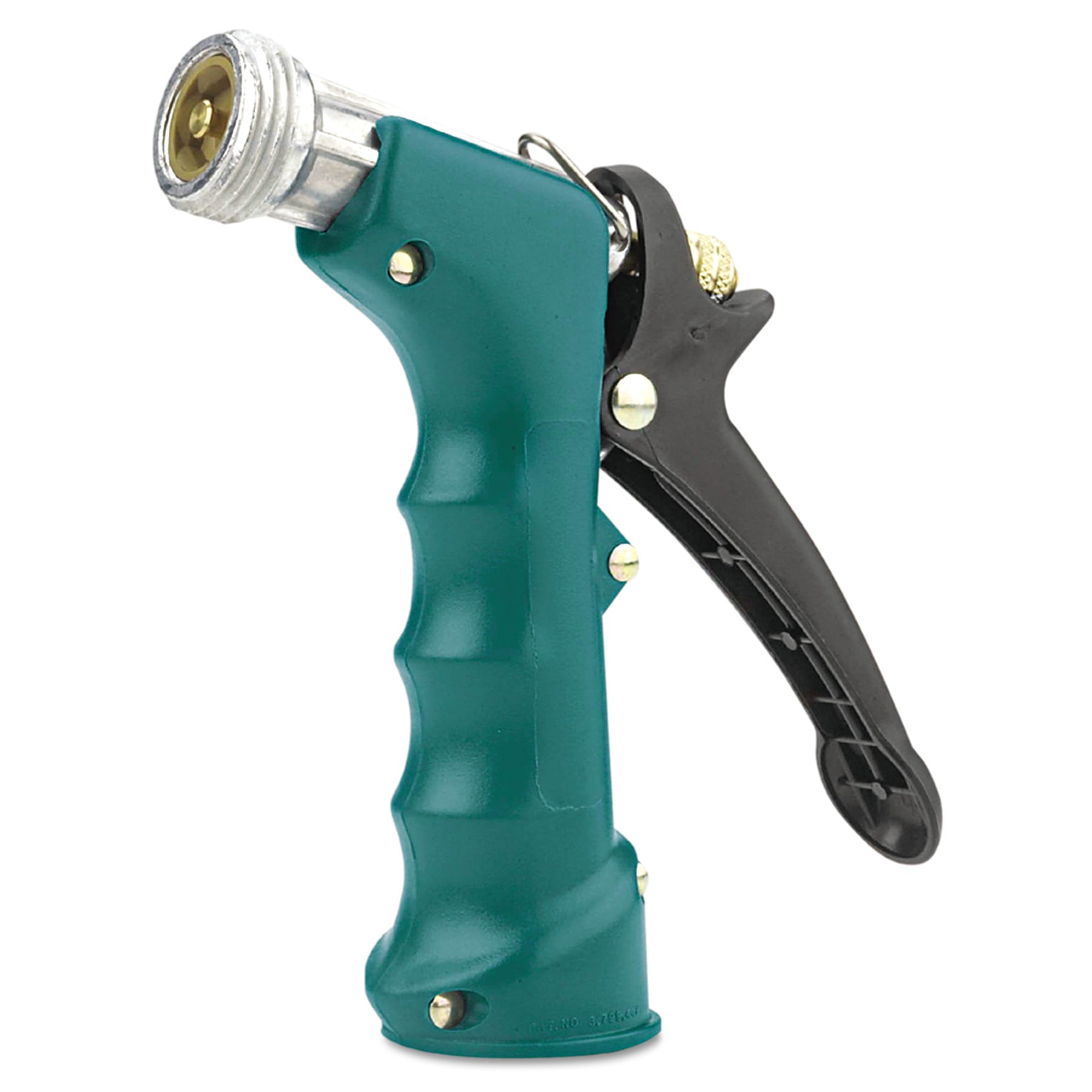 Gilmour Insulated Grip Nozzle， Pistol-Grip， Zinc/Brass/Rubber， Green