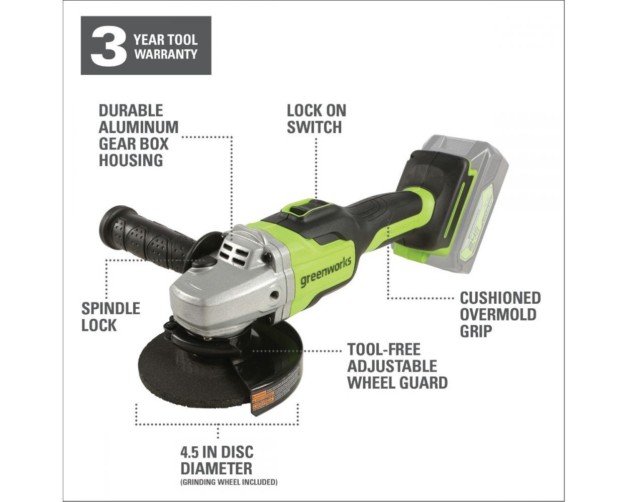 24V Cordless Brushless 4-1/2