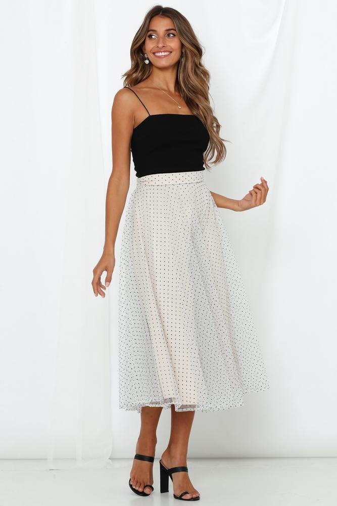 Keep It Smart Skirt White and Black