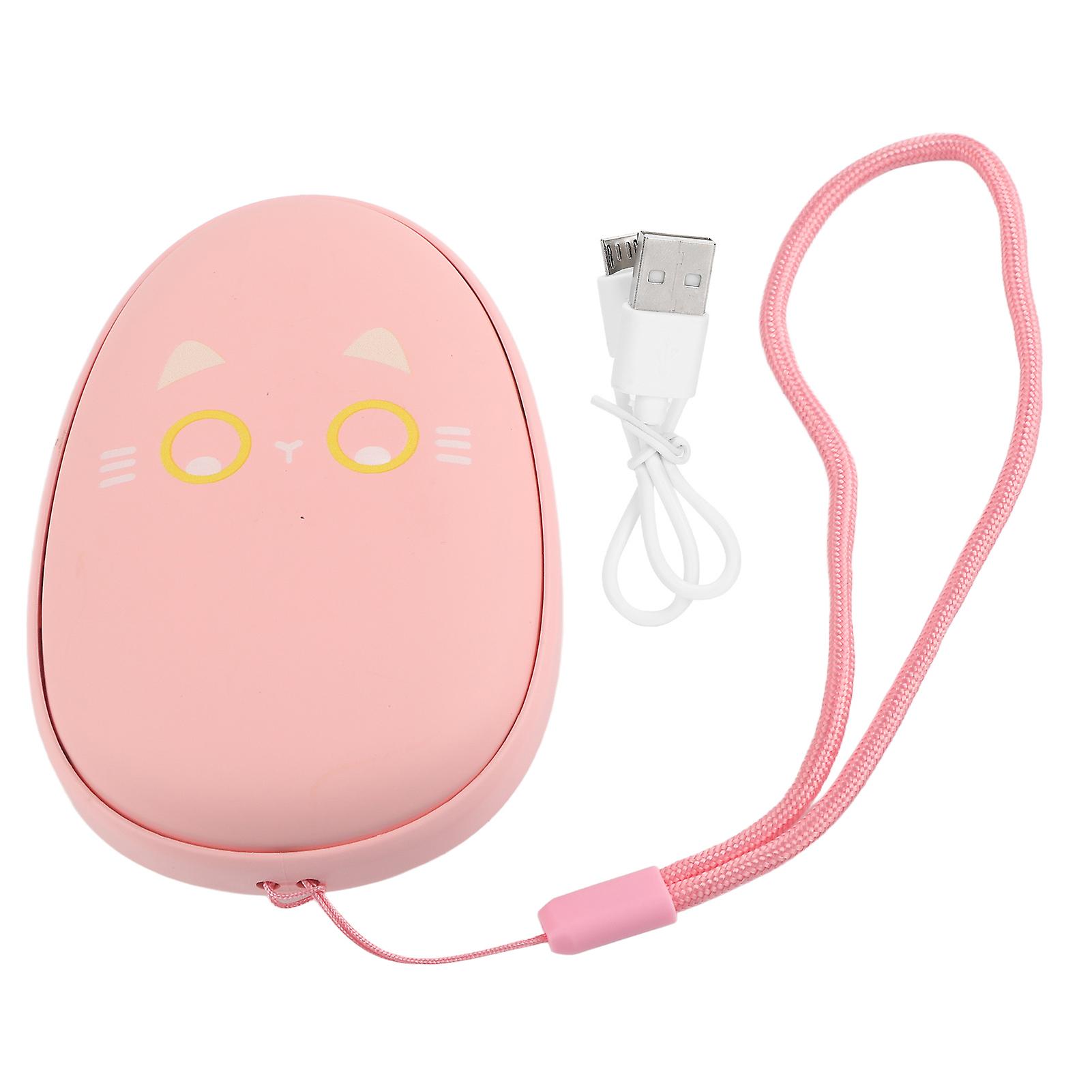 4000mah Power Bank Portable Usb Hand Warmer Heater Pocket Warmer Gifts For Men And Womenpink