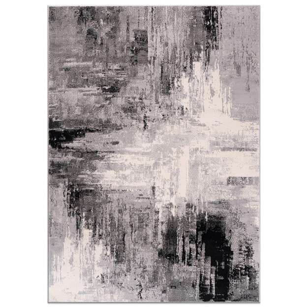 World Rug Gallery Bari Contemporary Abstract Art Area Rug