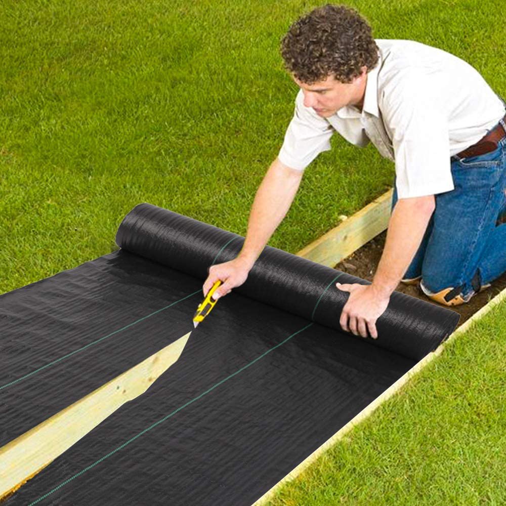 Ktaxon 3 x 300 ft UV-Resistance Landscape Fabric, for Weed Control