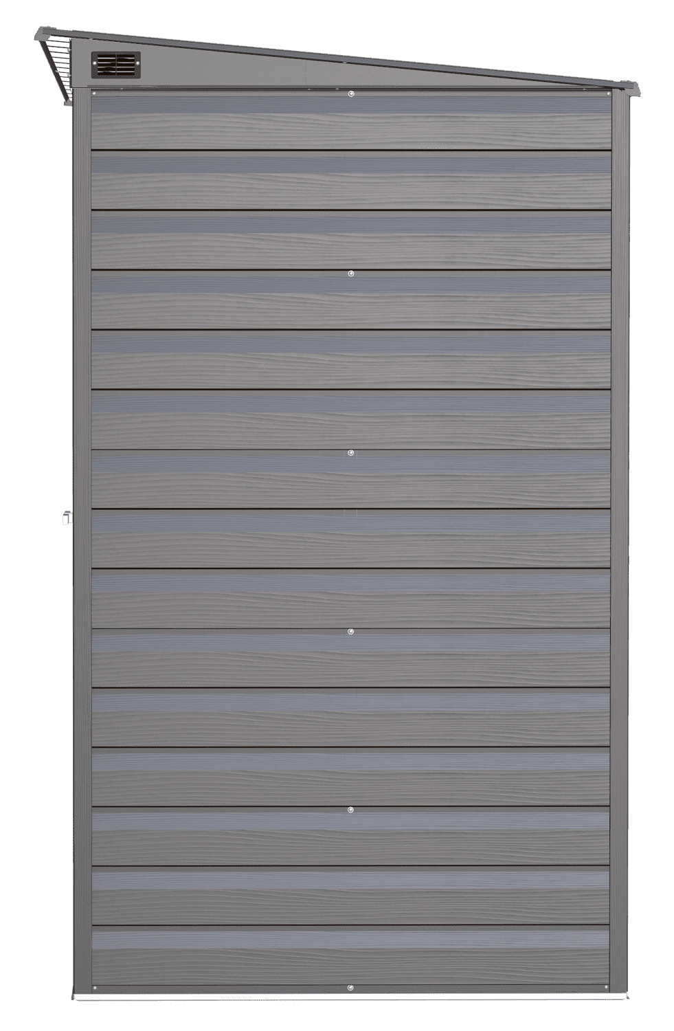 Arrow Select Steel Storage Shed, 10x4 ft, Pent Roof, Charcoal