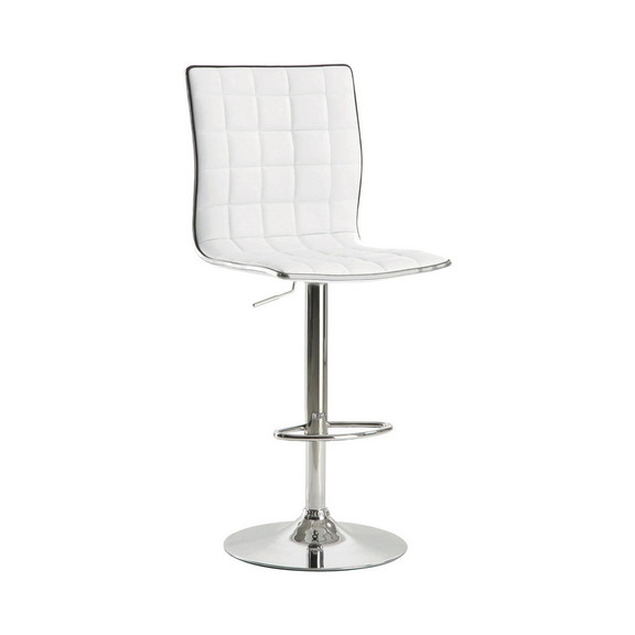 Benzara BM69404 Waffle Adjustable Swivel Bar Stool...