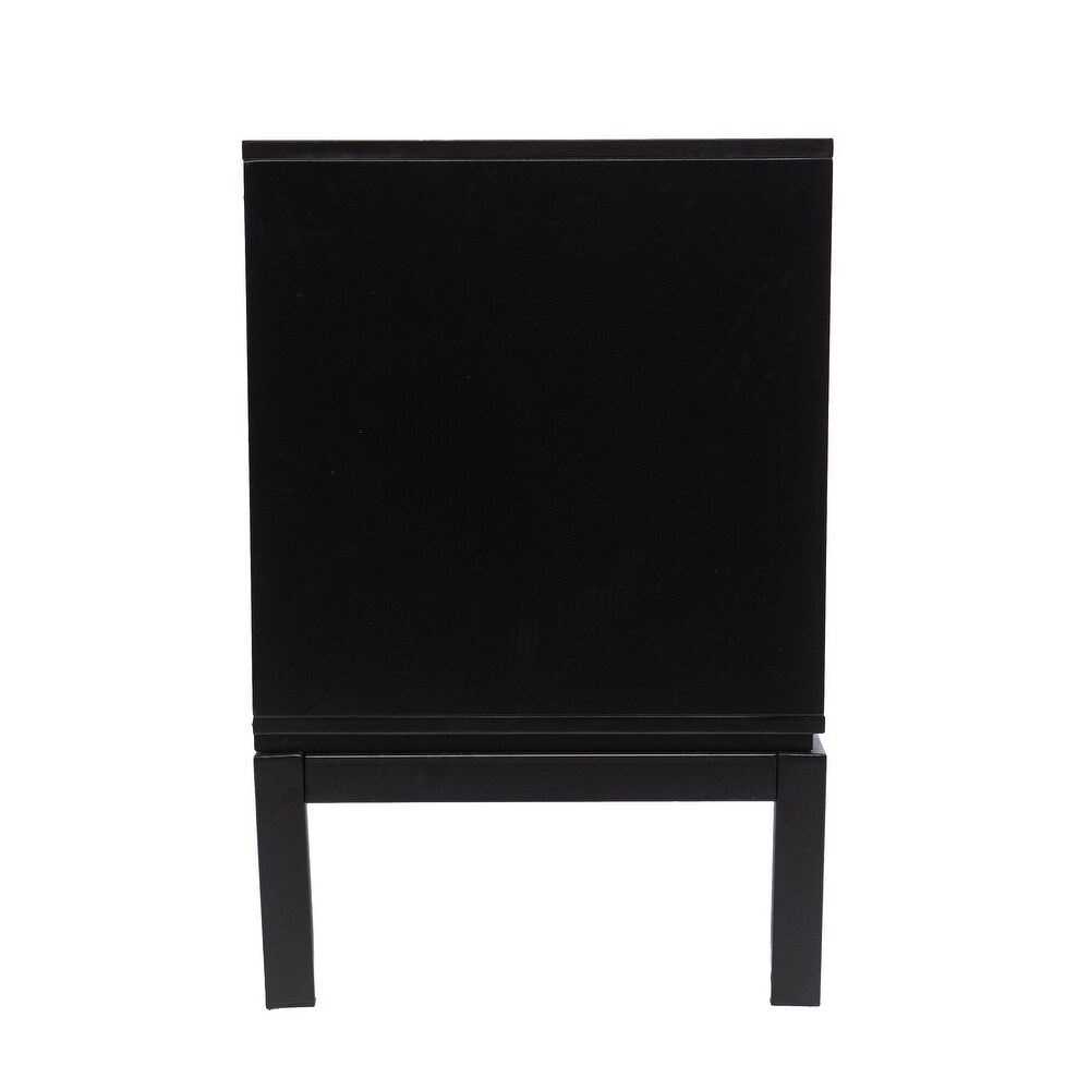 SEI Furniture Albers Contemporary Black Wood Media TV Stand for TV's up to 54\