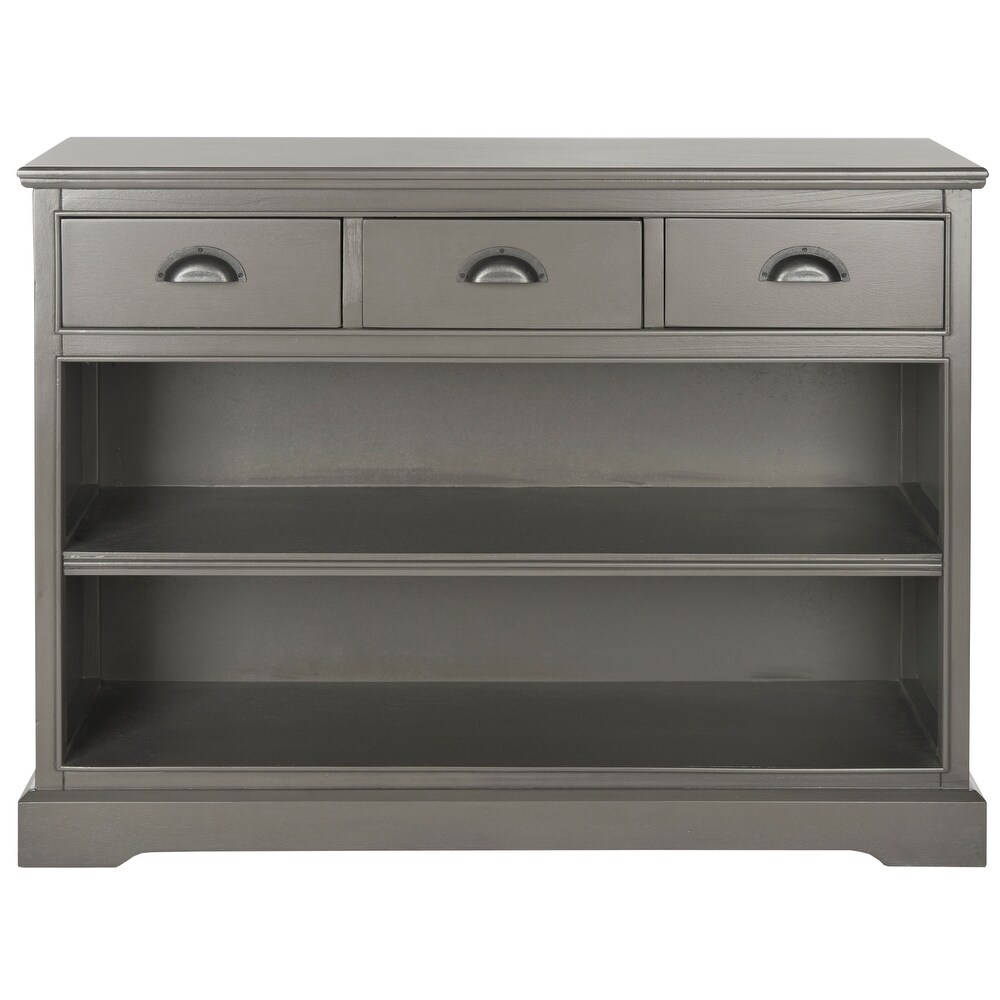 SAFAVIEH Prudence Grey Storage Bookshelf Unit   39.4\