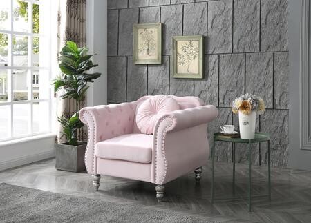 Glory Furniture G0664A-C Glory Furniture Hollywood G0664A-C Chair   PINK