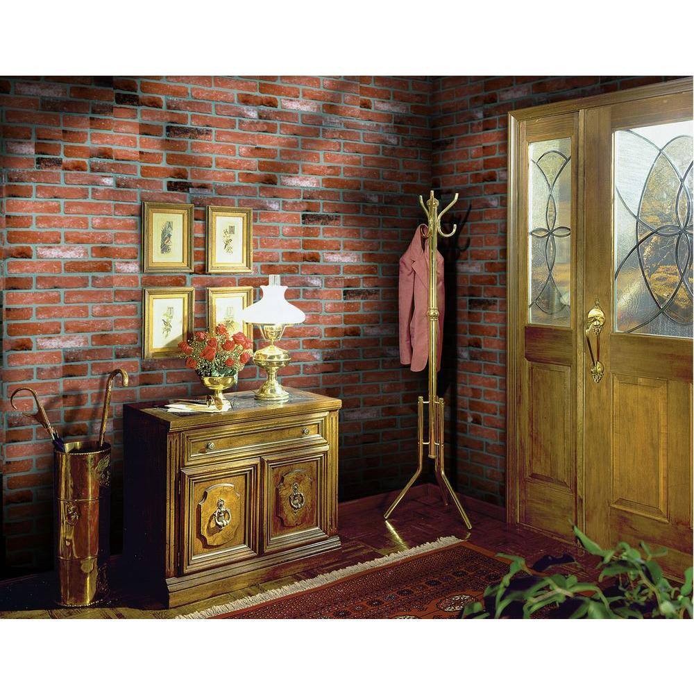 14 in. x 48 in. x 96 in. HDF Kingston Brick Panel KINGSTON