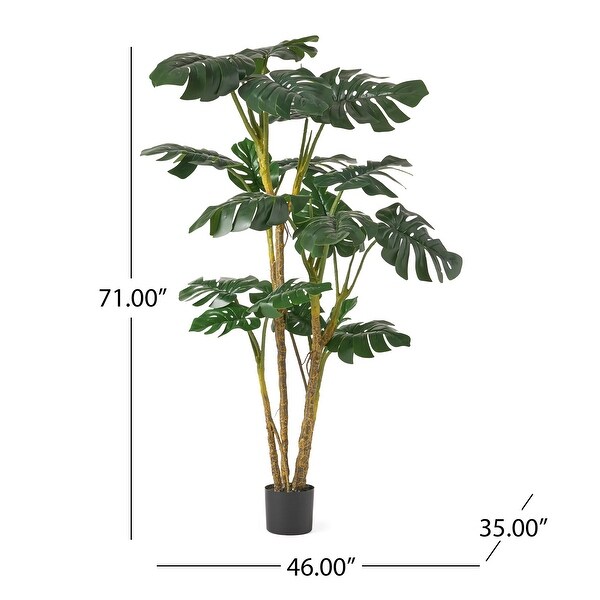 Stilwell 4' x 2.5' Artificial Monstera Tree by Christopher Knight Home