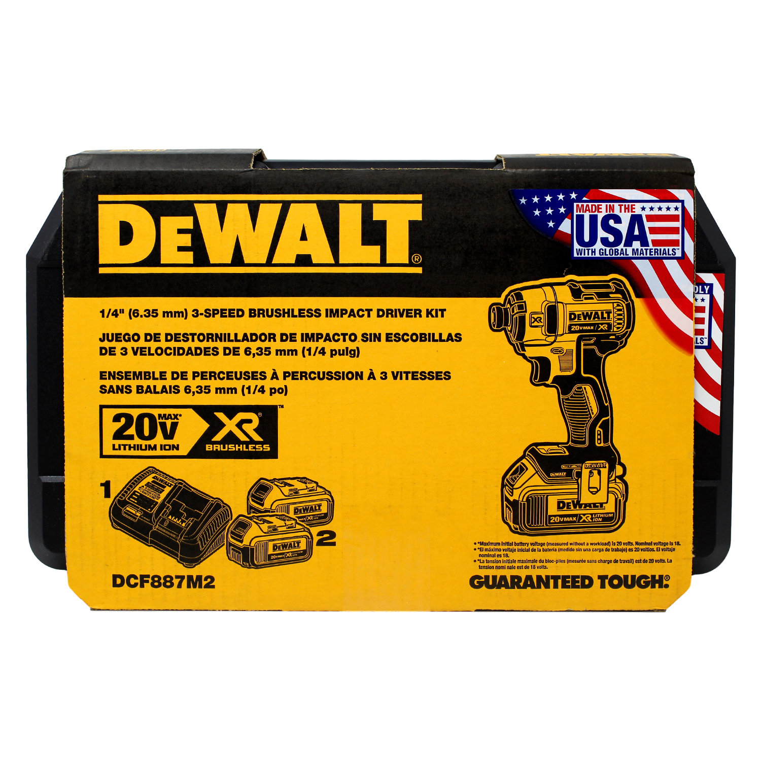 DEWALT 20V MAX Li-Ion XR 3 Speed 1/4