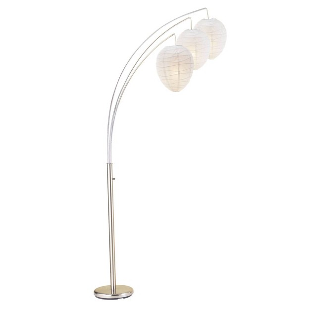 Belle Arc Lamp Silver Adesso