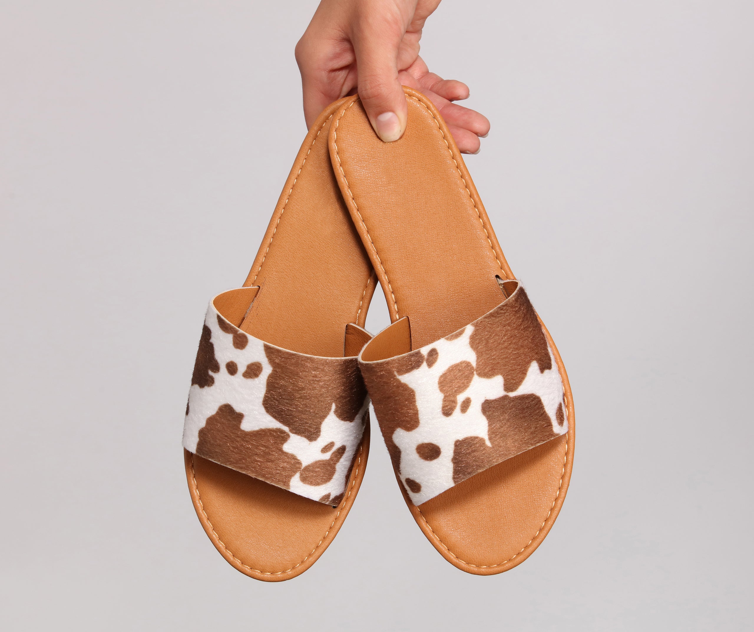 Western Style Slide-On Sandals