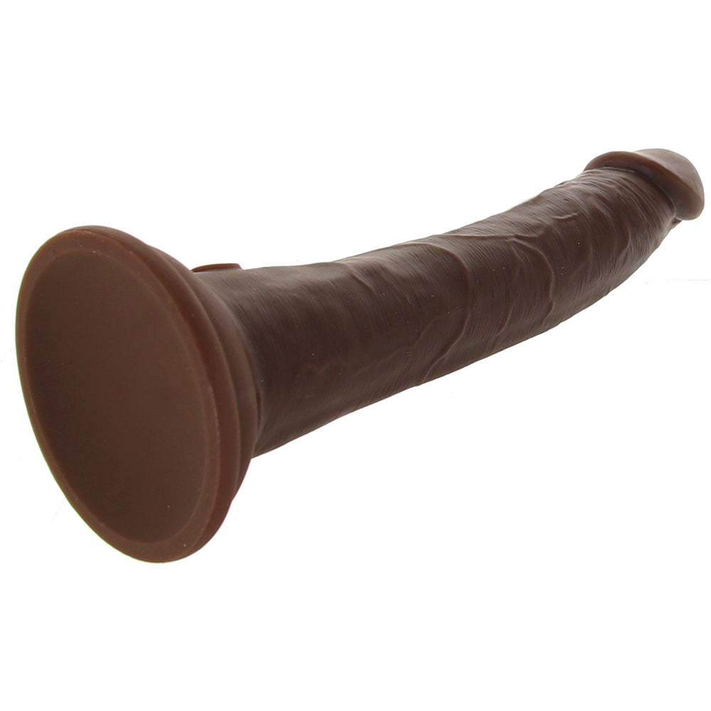 King Cock Elite Dual Density 7 Inch Silicone Cock in Brown