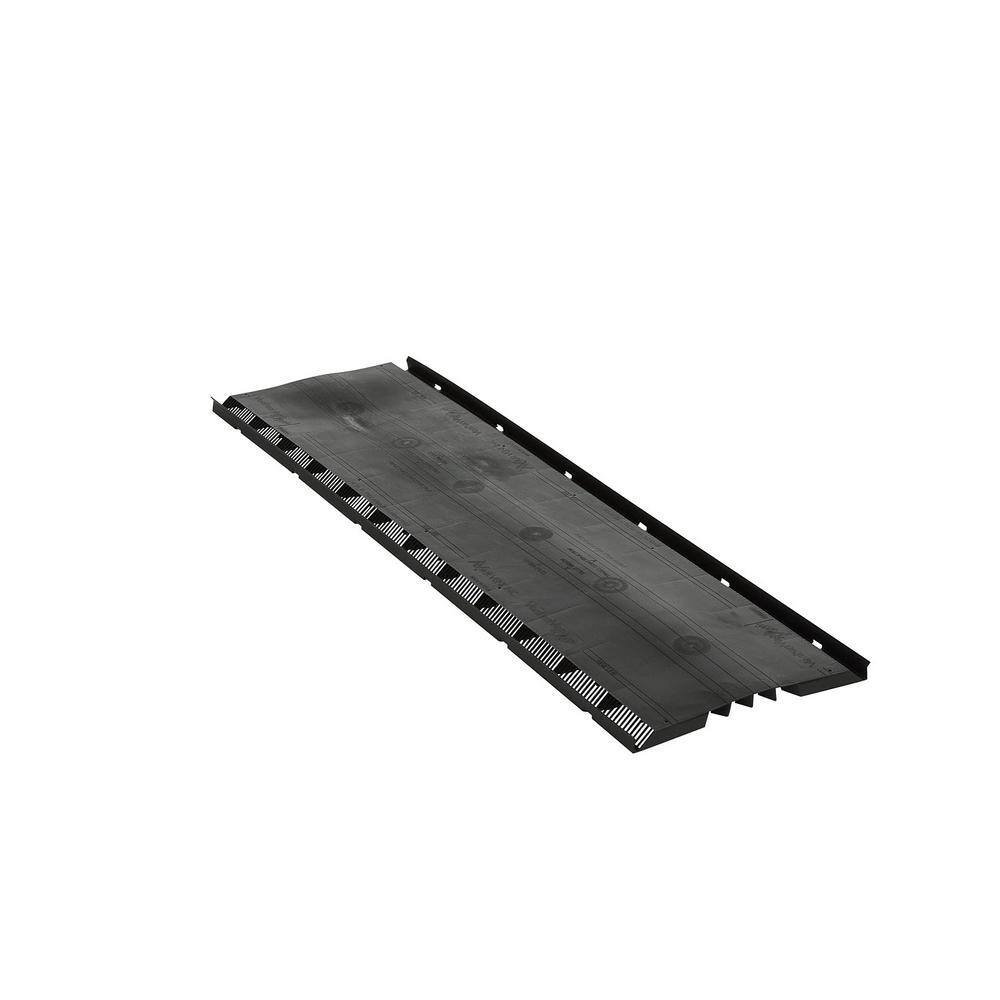 Air Vent VenturiVent 1.1 in. x 14.2 in. x 48 in. Ridge Vent in Black with Nails (Sold in Carton of 10-Pieces Only) VVPN