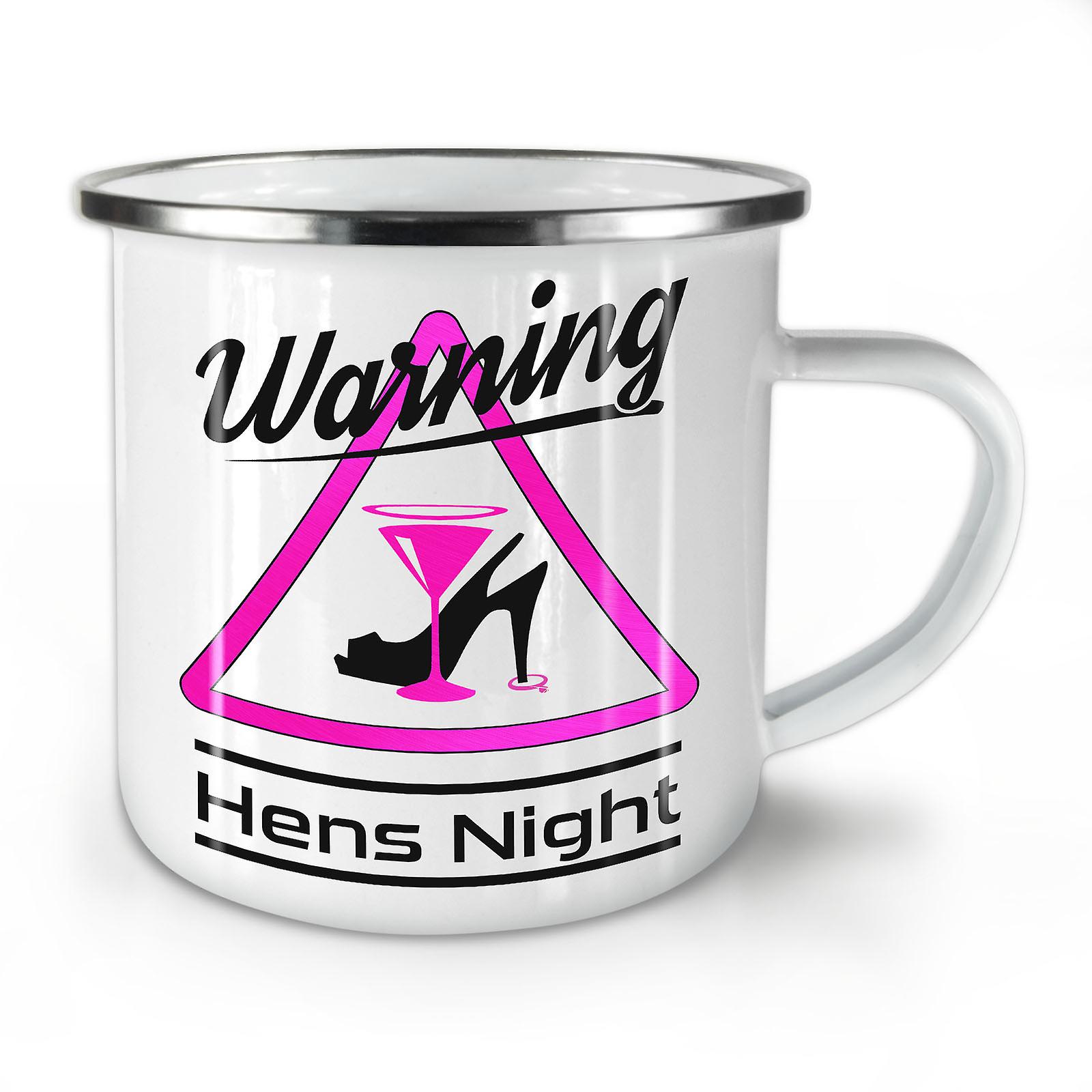 Warning Night NEW WhiteTea Coffee Enamel Mug10 oz | Wellcoda