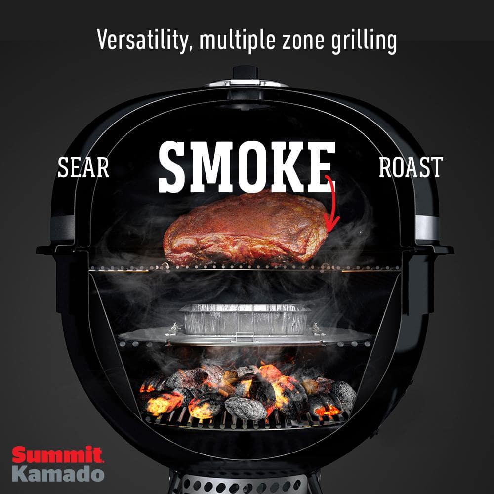 Weber Summit Kamado E6 24 in. Charcoal Grill in Black 18201001