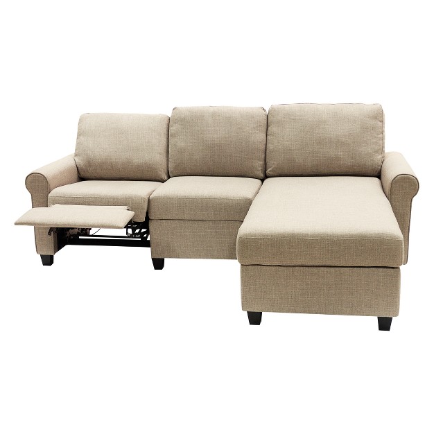 Copenhagen Reclining Sectional With Right Storage Chaise Serta