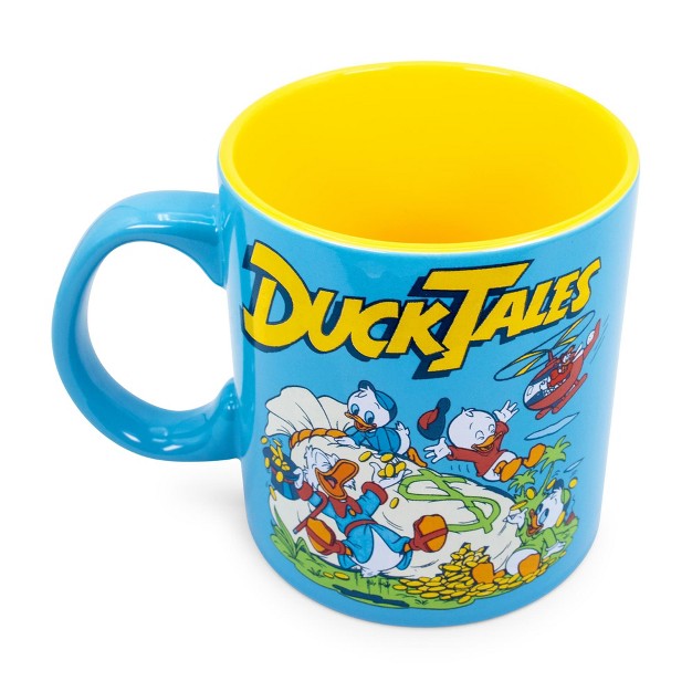 Silver Buffalo Disney Ducktales Money Bags Ceramic Mug Holds 20 Ounces