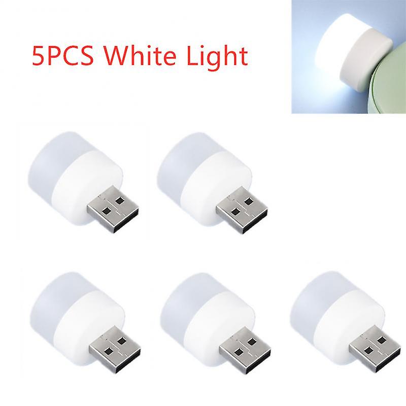 Usb Night Light Mini Led Tactical Light Usb Plug Lamp Power Bank Usb Charging Book Light Camping