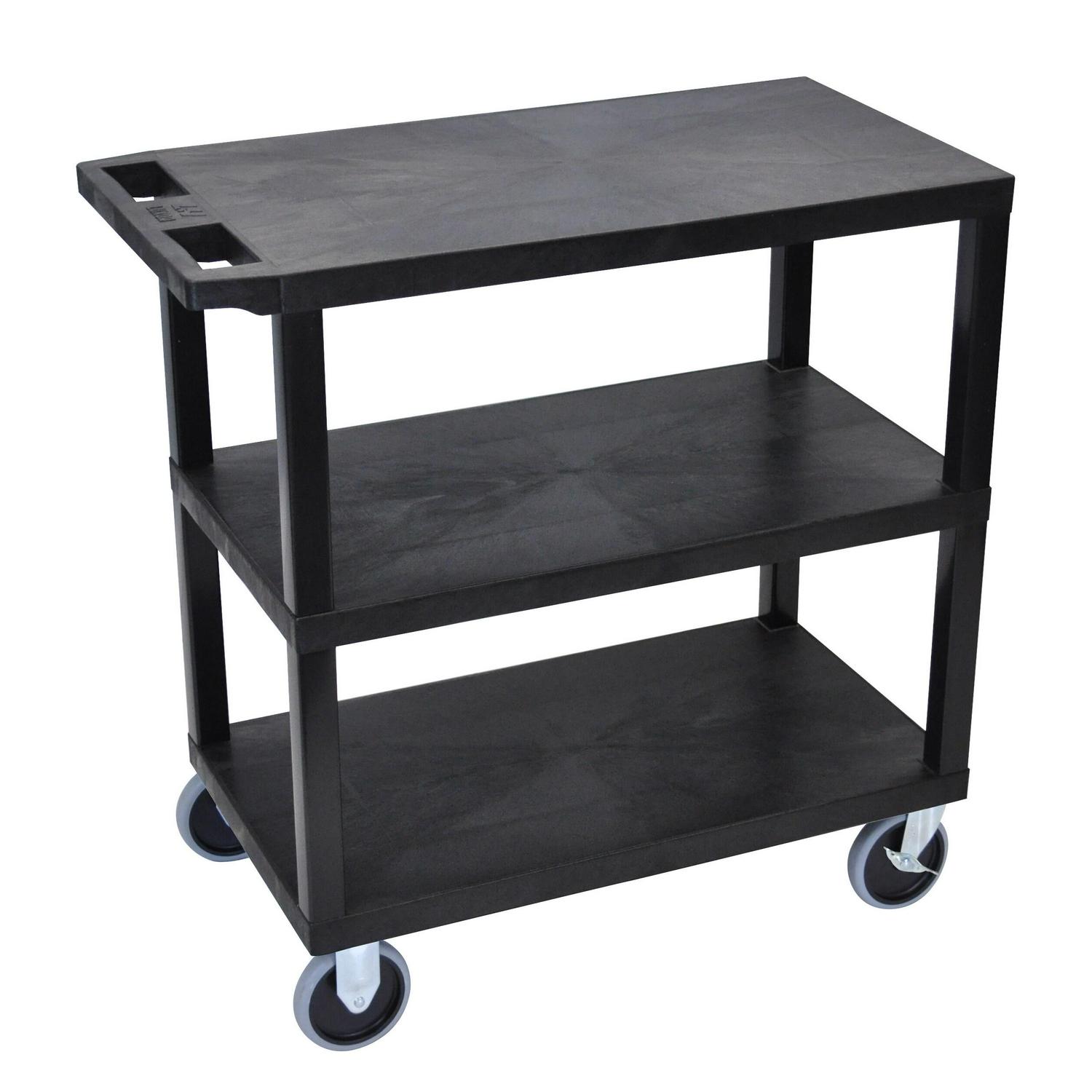 Luxor EC222HD 18 x 32 Cart with 3 Flat Shelves