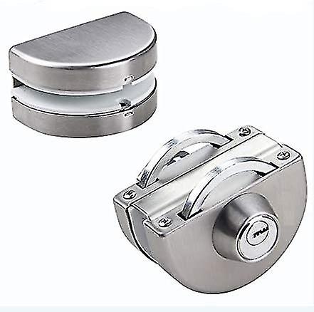 Double Glass Door Lock 304 Stainless Steel，sides Open Frameless Door Hooks For 10-12mm Thickness Glass