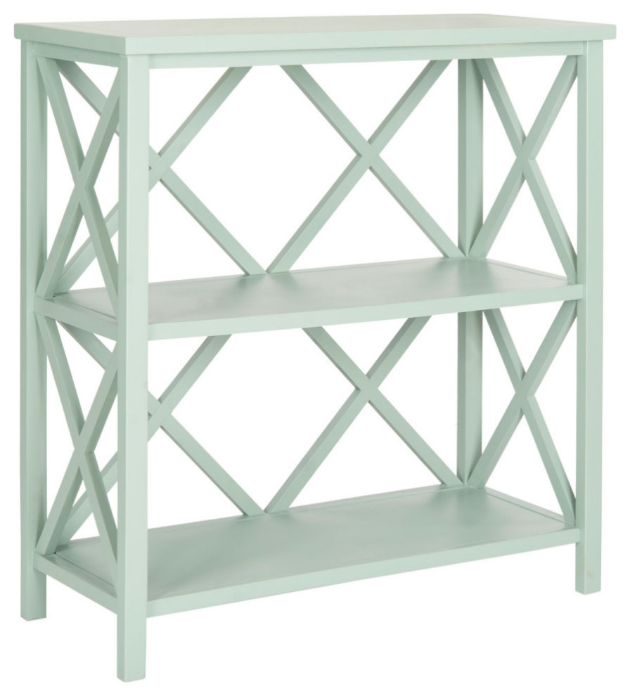 Mesha Open Bookcase  Dusty Green   Contemporary   Bookcases   by Rustic Home Furniture Deco  Houzz