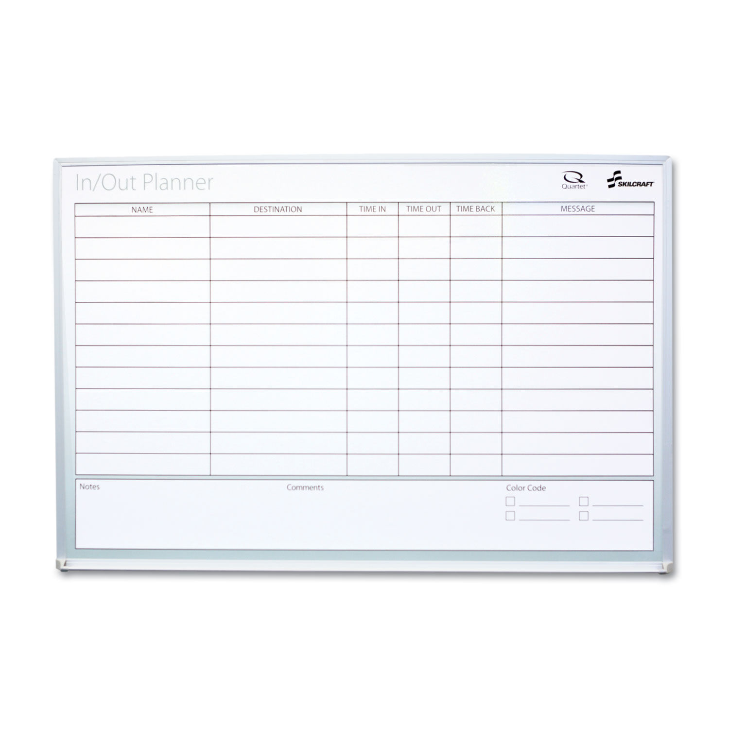 Quartet Dry Erase In Out Board by AbilityOneandreg; NSN2239898