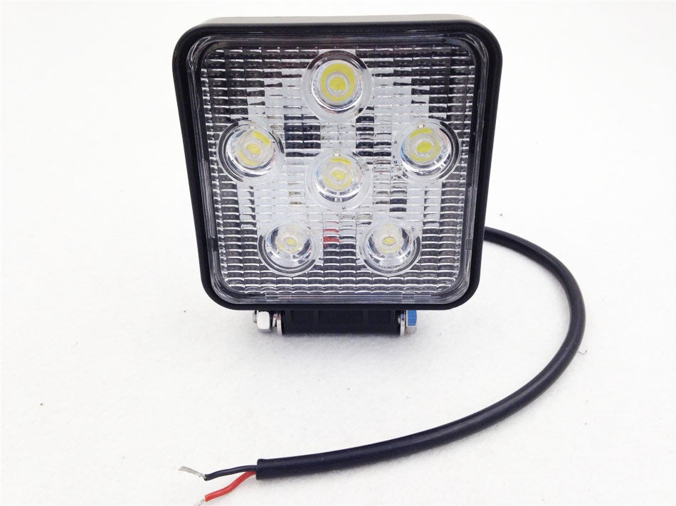 HTT-MOTOR Square 18W Spot BEAM LED Off Road Work 6 LED Light 12V 24V Universal USE SUV Car Truck Boat