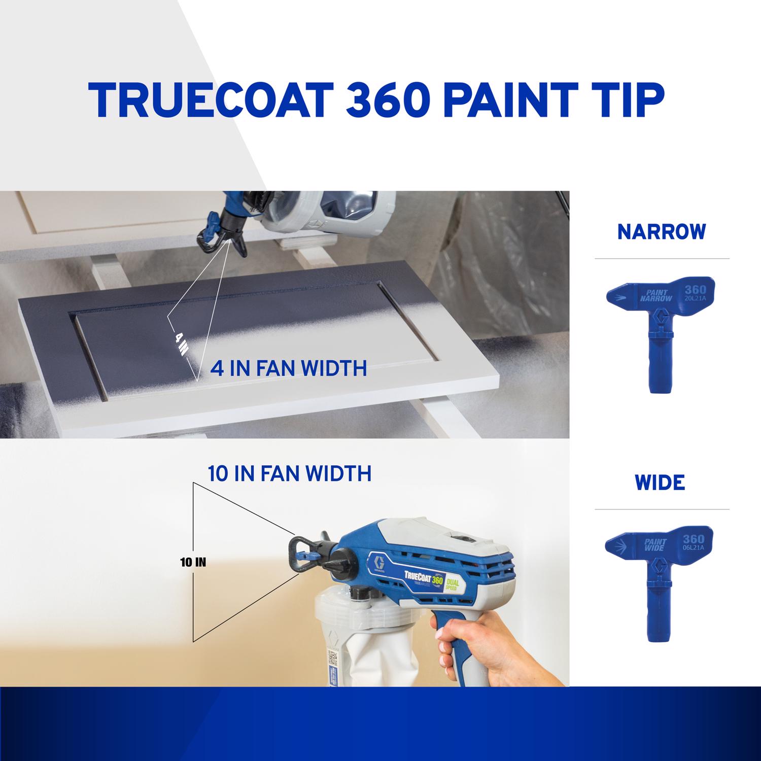 Graco TrueCoat 360 Narrow/Wide Spray Tip Kit