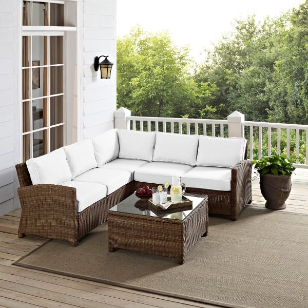 Bradenton 4Pc Outdoor Sectional Set - Sunbrella