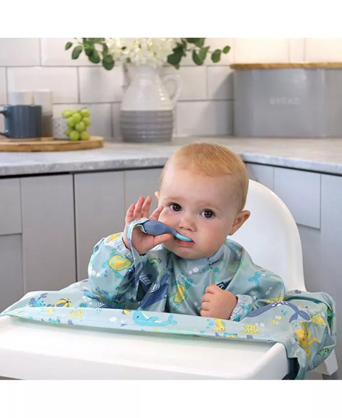 Bibado Handi Cutlery Set， Food Safe Baby Tableware， Fork and Spoon Set， Baby Feeding Utensils for Babies 6 Months and Up