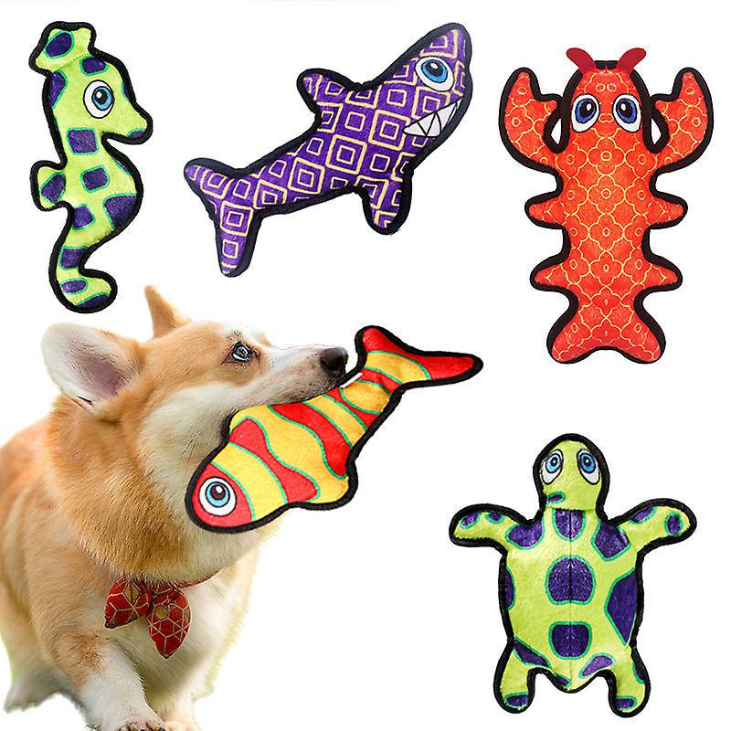 Miman Small Dog Squeaky Toys， Cute Animal Puppy Furry Toys Soft Plush Little Medium Dog Chew Toy