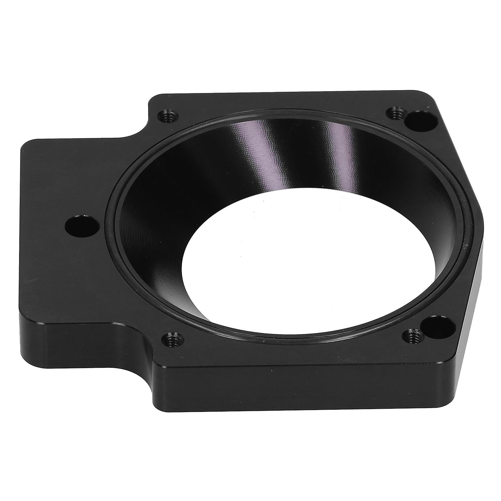 4in Intake Manifold Throttle Body Adapter Aluminum Alloy Spacer Fit For Gm Ls1 Ls2 Ls6 Lsx Ls4black